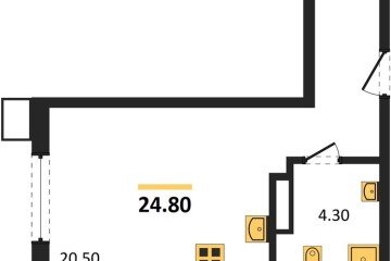 Фото №1: Студия 24 м², 4/18 эт. - Краснодар, мкр. Парк Победы,