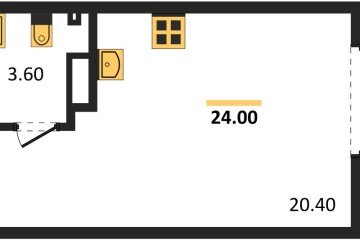 Фото №1: Студия 24 м², 8/18 эт. - Краснодар, мкр. Парк Победы,