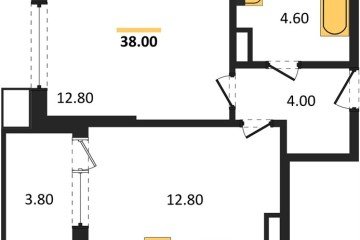 Фото №1: 1-комнатная квартира 38 м², 14/18 эт. - Краснодар, мкр. Парк Победы,