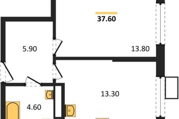 Фото №1: 1-комнатная квартира 37 м², 11/18 эт. - Краснодар, мкр. Парк Победы,