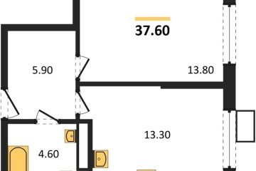 Фото №1: 1-комнатная квартира 37 м², 15/18 эт. - Краснодар, мкр. Парк Победы,