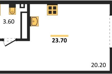 Фото №1: Студия 23 м², 13/18 эт. - Краснодар, мкр. Парк Победы,