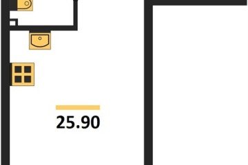 Фото №1: Студия 25 м², 2/9 эт. - Краснодар, мкр. Парк Победы,