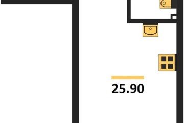 Фото №1: Студия 25 м², 2/9 эт. - Краснодар, мкр. Парк Победы,