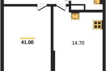 Фото №1: 1-комнатная квартира 41 м², 9/18 эт. - Краснодар, мкр. Парк Победы,