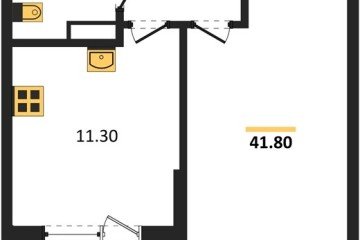 Фото №1: 1-комнатная квартира 41 м², 5/18 эт. - Краснодар, мкр. Парк Победы,