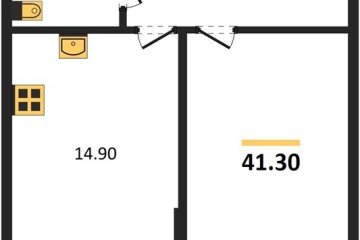 Фото №1: 1-комнатная квартира 41 м², 2/18 эт. - Краснодар, мкр. Парк Победы,