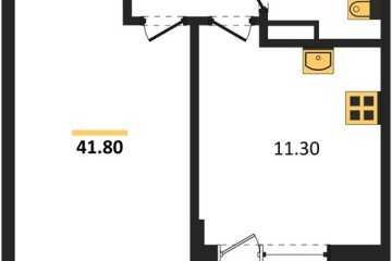 Фото №1: 1-комнатная квартира 41 м², 9/18 эт. - Краснодар, мкр. Парк Победы,