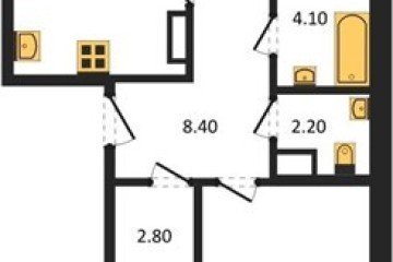 Фото №1: 2-комнатная квартира 72 м², 15/18 эт. - Краснодар, мкр. Парк Победы,