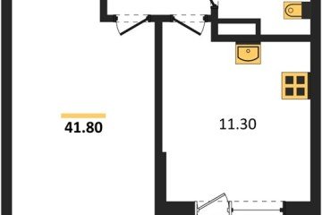 Фото №1: 1-комнатная квартира 41 м², 7/18 эт. - Краснодар, мкр. Парк Победы,