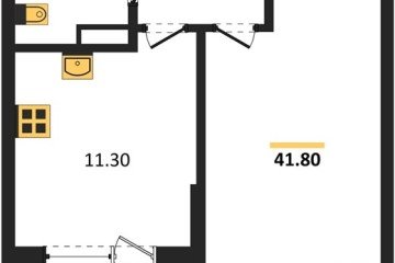 Фото №1: 1-комнатная квартира 41 м², 6/18 эт. - Краснодар, мкр. Парк Победы,