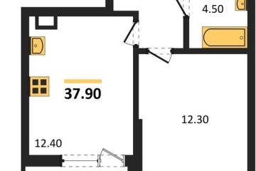 Фото №1: 1-комнатная квартира 37 м², 3/18 эт. - Краснодар, мкр. Парк Победы,
