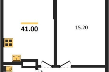 Фото №1: 1-комнатная квартира 41 м², 3/18 эт. - Краснодар, мкр. Парк Победы,