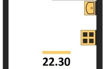 Фото №1: Студия 22 м², 2/18 эт. - Краснодар, мкр. Парк Победы,