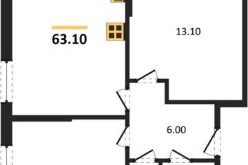 Фото №1: 2-комнатная квартира 63 м², 2/18 эт. - Краснодар, мкр. Парк Победы,