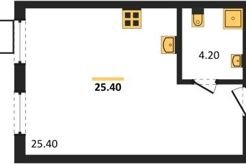 Фото №1: Студия 29 м², 2/18 эт. - Краснодар, мкр. Парк Победы,