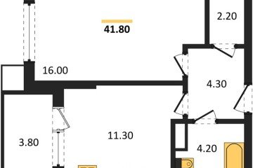 Фото №1: 1-комнатная квартира 41 м², 8/18 эт. - Краснодар, мкр. Парк Победы,