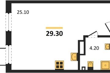 Фото №1: Студия 29 м², 9/18 эт. - Краснодар, мкр. Парк Победы,