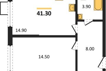 Фото №1: 1-комнатная квартира 41 м², 2/18 эт. - Краснодар, мкр. Парк Победы,
