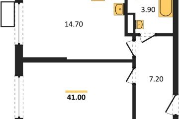 Фото №1: 1-комнатная квартира 41 м², 7/18 эт. - Краснодар, мкр. Парк Победы,