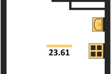 Фото №1: Студия 22 м², 2/9 эт. - Краснодар, мкр. жилой комплекс Друзья,
