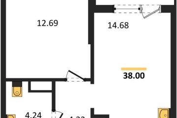 Фото №1: 1-комнатная квартира 37 м², 2/9 эт. - Краснодар, мкр. жилой комплекс Друзья,