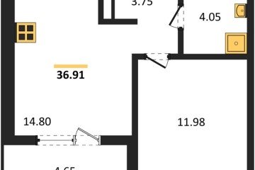 Фото №1: 1-комнатная квартира 36 м², 2/9 эт. - Краснодар, мкр. жилой комплекс Друзья,