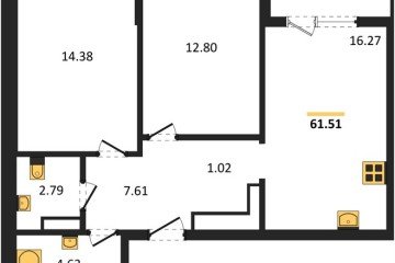 Фото №1: 2-комнатная квартира 60 м², 5/9 эт. - Краснодар, мкр. жилой комплекс Друзья,