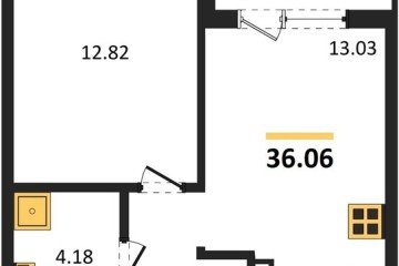 Фото №1: 1-комнатная квартира 35 м², 4/9 эт. - Краснодар, мкр. жилой комплекс Друзья,