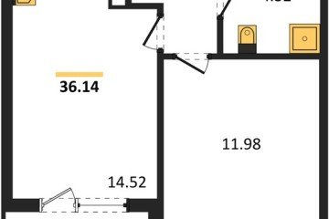 Фото №1: 1-комнатная квартира 35 м², 6/9 эт. - Краснодар, мкр. жилой комплекс Друзья,