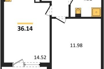 Фото №1: 1-комнатная квартира 35 м², 8/9 эт. - Краснодар, мкр. жилой комплекс Друзья,