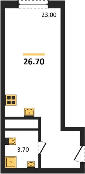 Фото №1: Студия 26&nbsp;м², 6/18&nbsp;эт. - Краснодар, Карасунский внутригородской округ, мкр. ЖК Первое Место, ул. Виктора Казанцева, 1.2лит1