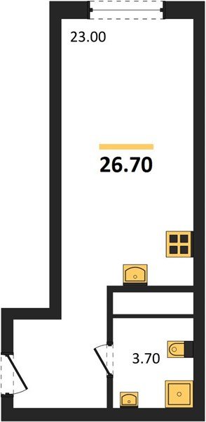 Фото №1: Студия 26&nbsp;м², 13/18&nbsp;эт. - Краснодар, Карасунский внутригородской округ, мкр. ЖК Первое Место, ул. Виктора Казанцева, 1.2лит1