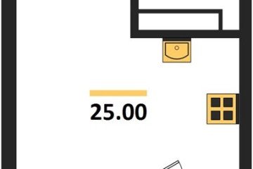 Фото №1: Студия 26 м², 2/18 эт. - Краснодар, мкр. ЖК Первое Место, ул. Виктора Казанцева, 1.2лит1
