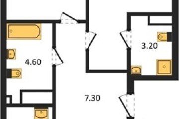 Фото №1: 2-комнатная квартира 75 м², 3/18 эт. - Краснодар, мкр. ЖК Первое Место, ул. Виктора Казанцева, 1.2лит2