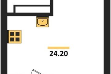 Фото №1: Студия 25 м², 13/18 эт. - Краснодар, мкр. ЖК Первое Место, ул. Виктора Казанцева, 1.2лит2