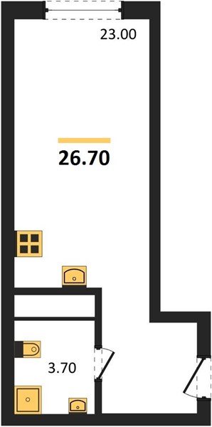 Фото №1: Студия 26&nbsp;м², 9/18&nbsp;эт. - Краснодар, Карасунский внутригородской округ, мкр. ЖК Первое Место, ул. Виктора Казанцева, 1.2лит2