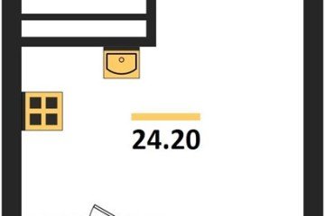 Фото №1: Студия 25 м², 16/18 эт. - Краснодар, мкр. ЖК Первое Место, ул. Виктора Казанцева, 1.2лит2