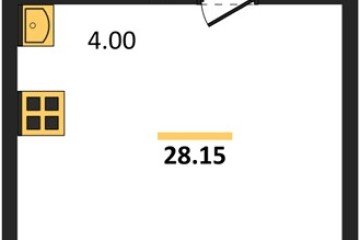 Фото №1: Студия 30 м², 16/18 эт. - Знаменский, мкр. Родные Просторы,