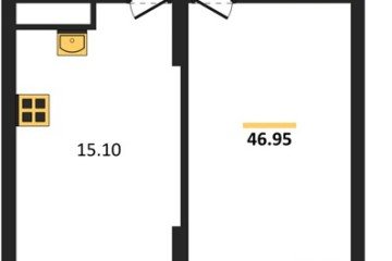 Фото №1: 1-комнатная квартира 50 м², 10/18 эт. - Знаменский, мкр. Родные Просторы,