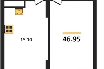 Фото №1: 1-комнатная квартира 50 м², 12/18 эт. - Знаменский, мкр. Родные Просторы,
