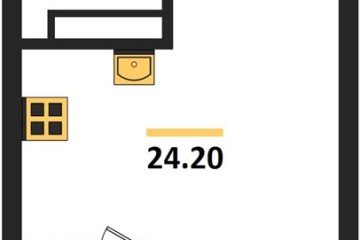 Фото №1: Студия 25 м², 15/18 эт. - Краснодар, мкр. ЖК Первое Место,