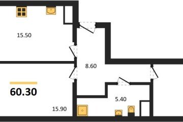 Фото №1: 2-комнатная квартира 62 м², 3/18 эт. - Краснодар, мкр. ЖК Первое Место,