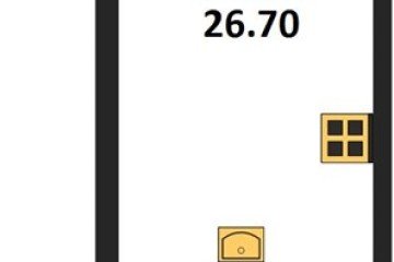 Фото №1: Студия 26 м², 8/18 эт. - Краснодар, мкр. ЖК Первое Место,