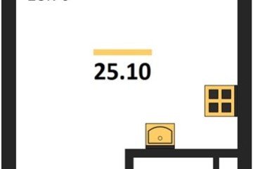 Фото №1: Студия 27 м², 10/18 эт. - Краснодар, мкр. ЖК Первое Место,