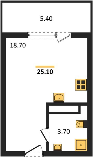 Фото №1: Студия 27&nbsp;м², 11/18&nbsp;эт. - Краснодар, Карасунский внутригородской округ, мкр. ЖК Первое Место