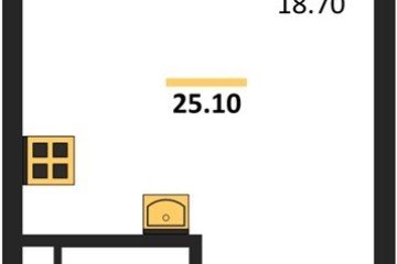 Фото №1: Студия 27 м², 10/18 эт. - Краснодар, мкр. ЖК Первое Место,