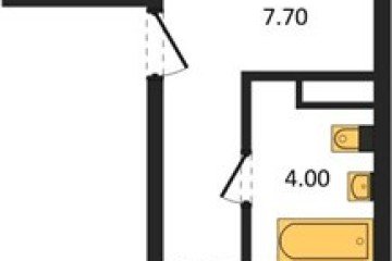 Фото №1: 1-комнатная квартира 49 м², 10/18 эт. - Краснодар, мкр. ЖК Первое Место,