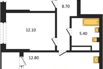 Фото №1: 2-комнатная квартира 62 м², 7/18 эт. - Краснодар, мкр. ЖК Первое Место,