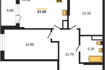 Фото №1: 2-комнатная квартира 63 м², 9/18 эт. - Краснодар, мкр. Карасунский внутригородской округ, ул. Виктора Казанцева